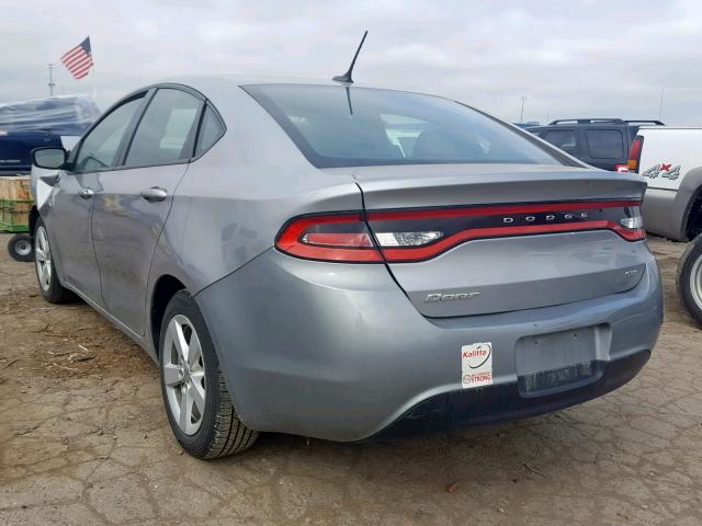 1C3CDFBB9FD140508 - 2015 DODGE DART SXT GRAY photo 3