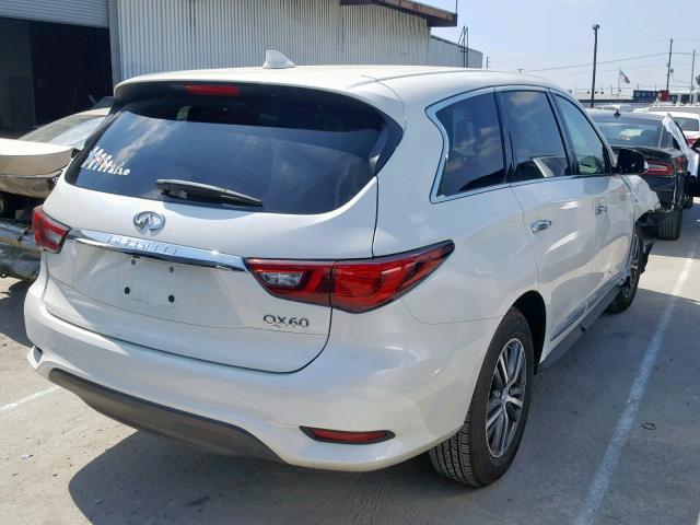 5N1DL0MNXKC506642 - 2019 INFINITI QX60 LUXE WHITE photo 4