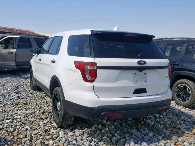 1FM5K8AR5GGC60578 - 2016 FORD EXPLORER P WHITE photo 3