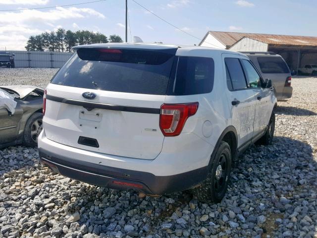 1FM5K8AR5GGC60578 - 2016 FORD EXPLORER P WHITE photo 4