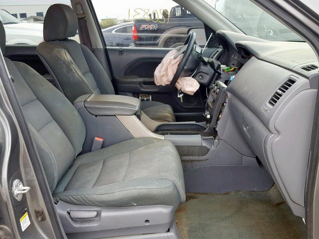 5FNYF18288B022581 - 2008 HONDA PILOT VP GRAY photo 5