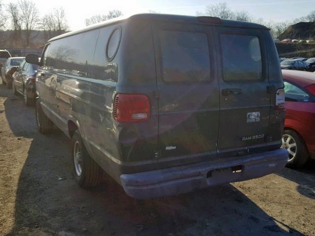 2B7KB31Z8YK162678 - 2000 DODGE RAM VAN B3 GREEN photo 3