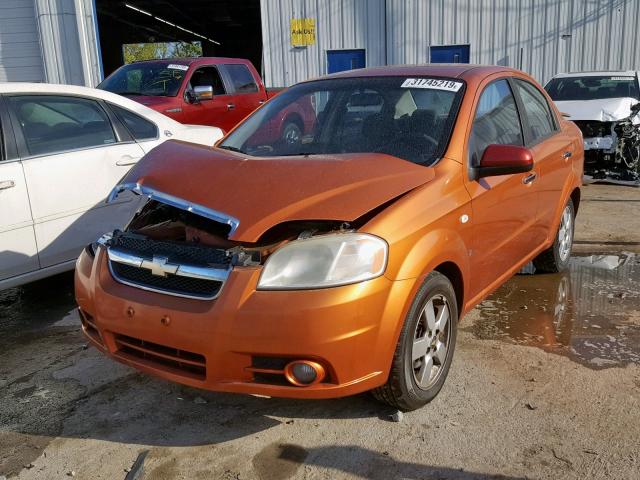 KL1TG56618B096715 - 2008 CHEVROLET AVEO LT ORANGE photo 2