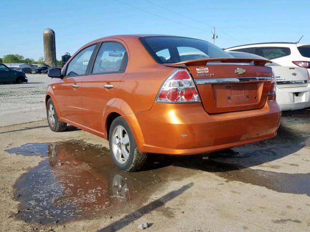 KL1TG56618B096715 - 2008 CHEVROLET AVEO LT ORANGE photo 3