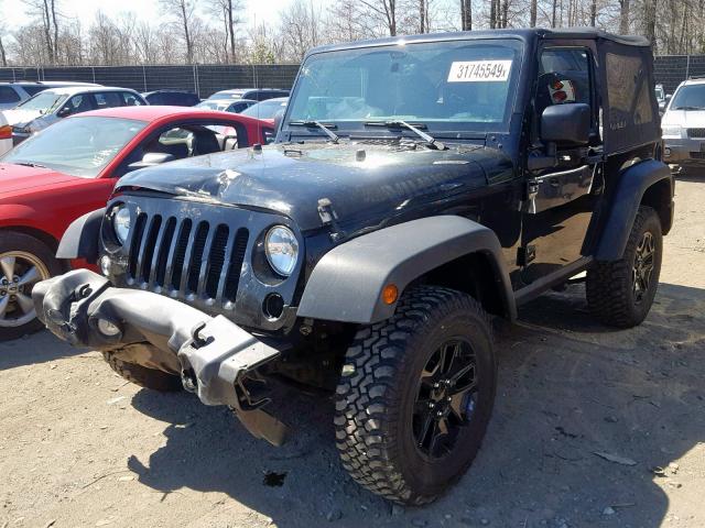 1C4AJWAG8FL757512 - 2015 JEEP WRANGLER S BLACK photo 2