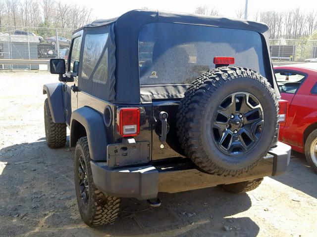 1C4AJWAG8FL757512 - 2015 JEEP WRANGLER S BLACK photo 3