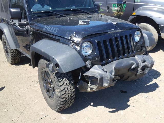 1C4AJWAG8FL757512 - 2015 JEEP WRANGLER S BLACK photo 9