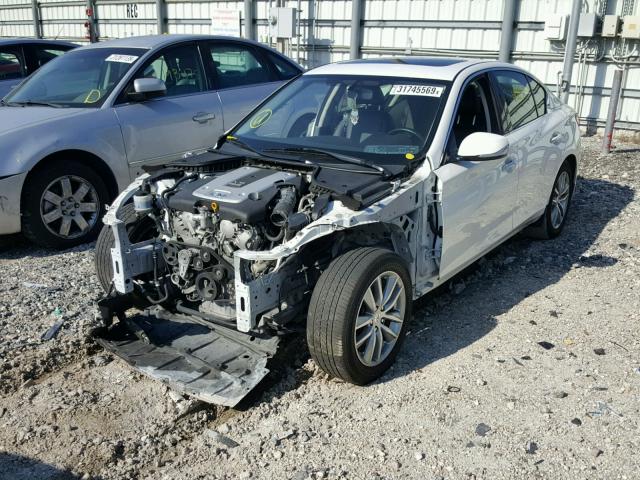 JN1BV7AP6FM332236 - 2015 INFINITI Q50 BASE WHITE photo 2