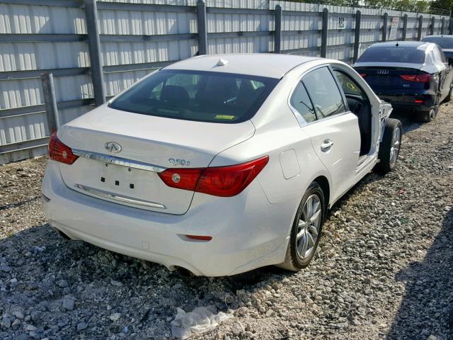 JN1BV7AP6FM332236 - 2015 INFINITI Q50 BASE WHITE photo 4