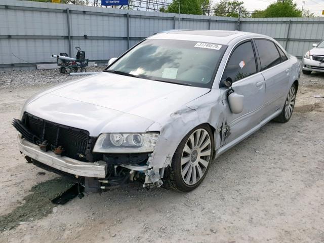 WAUML44E14N010161 - 2004 AUDI A8 L QUATT SILVER photo 2