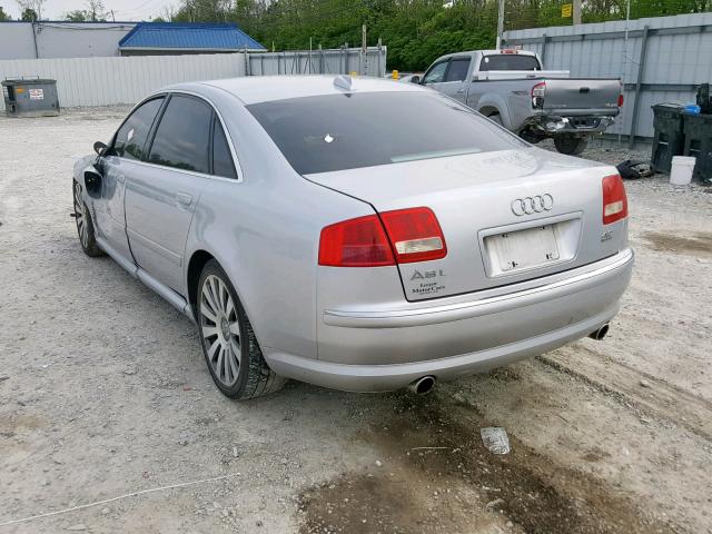 WAUML44E14N010161 - 2004 AUDI A8 L QUATT SILVER photo 3