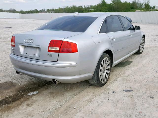 WAUML44E14N010161 - 2004 AUDI A8 L QUATT SILVER photo 4