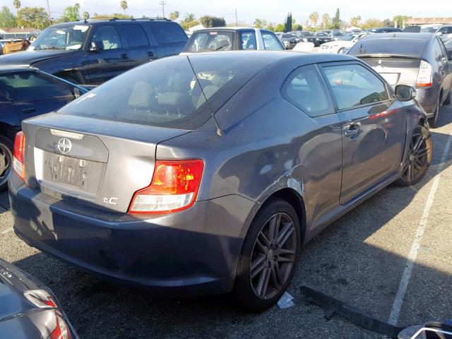 JTKJF5C78D3061585 - 2013 TOYOTA SCION TC GRAY photo 4