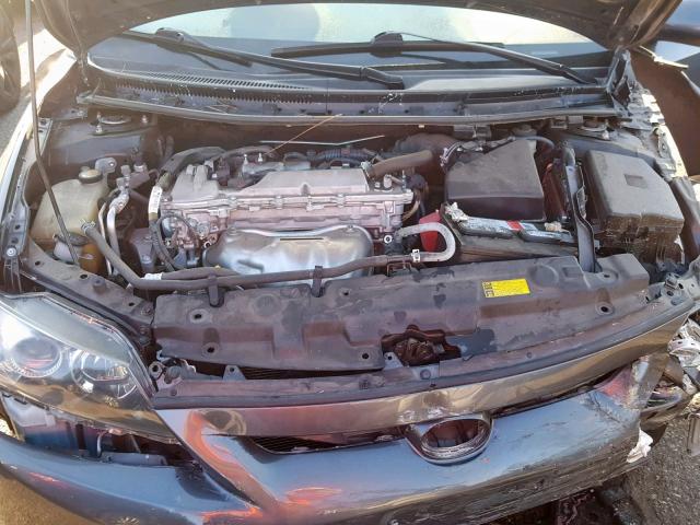 JTKJF5C78D3061585 - 2013 TOYOTA SCION TC GRAY photo 7