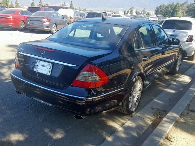 WDBUF56X08B226555 - 2008 MERCEDES-BENZ E 350 BLACK photo 4