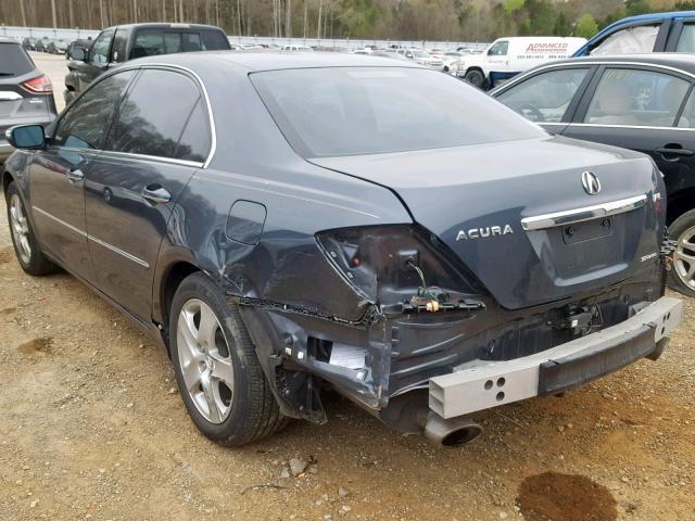 JH4KB16657C002953 - 2007 ACURA RL GRAY photo 3