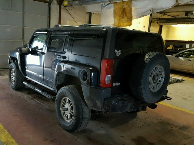 5GTDN136868163460 - 2006 HUMMER H3 BLACK photo 3