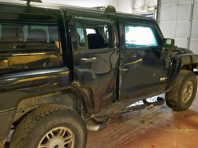 5GTDN136868163460 - 2006 HUMMER H3 BLACK photo 9