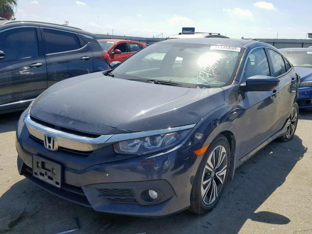 2HGFC1F74HH635467 - 2017 HONDA CIVIC EXL CHARCOAL photo 2