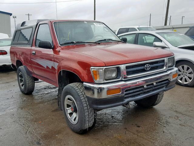 JT4RN01PXN0039674 - 1992 TOYOTA PICKUP 1/2 RED photo 1