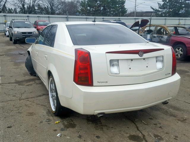 1G6DP577270188062 - 2007 CADILLAC CTS HI FEA WHITE photo 3