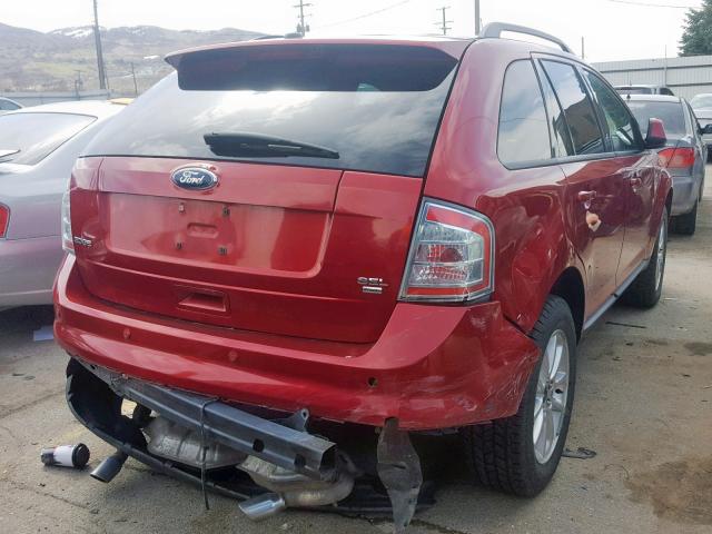 2FMDK48C79BB01920 - 2009 FORD EDGE SEL RED photo 4