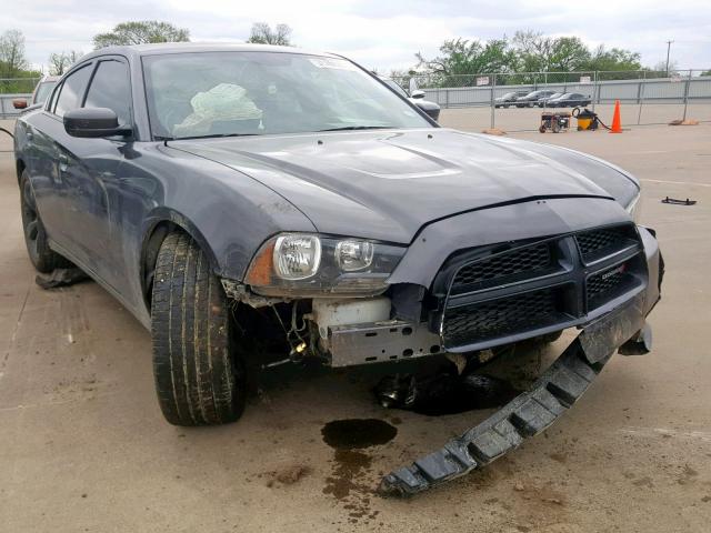 2C3CDXHG1EH358825 - 2014 DODGE CHARGER SX CHARCOAL photo 1