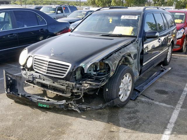 WDBJH65J02B460380 - 2002 MERCEDES-BENZ E 320 BLACK photo 2