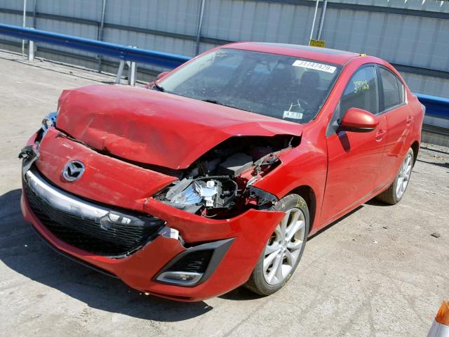 JM1BL1U66B1375876 - 2011 MAZDA 3 S RED photo 2