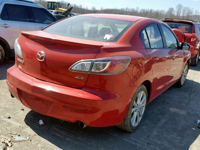 JM1BL1U66B1375876 - 2011 MAZDA 3 S RED photo 4