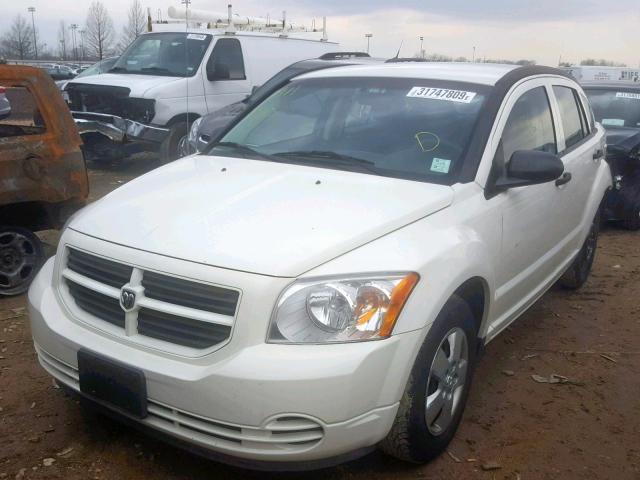 1B3HB28BX8D652970 - 2008 DODGE CALIBER WHITE photo 2