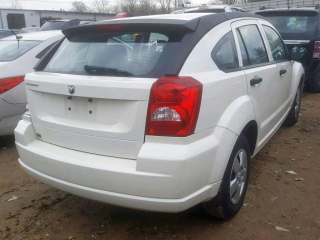 1B3HB28BX8D652970 - 2008 DODGE CALIBER WHITE photo 4