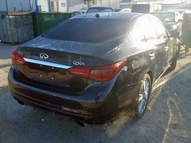 JN1EV7AP4JM351003 - 2018 INFINITI Q50 LUXE BLACK photo 4