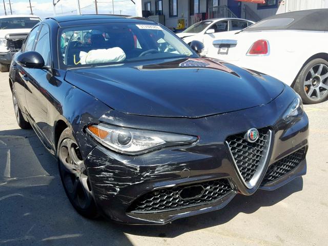 ZARFAEDN4J7565134 - 2018 ALFA ROMEO GIULIA Q4 BLACK photo 1