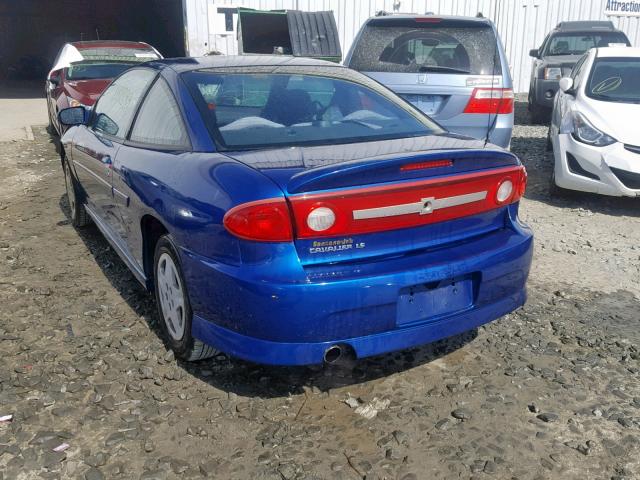 1G1JH12F947155866 - 2004 CHEVROLET CAVALIER L BLUE photo 3