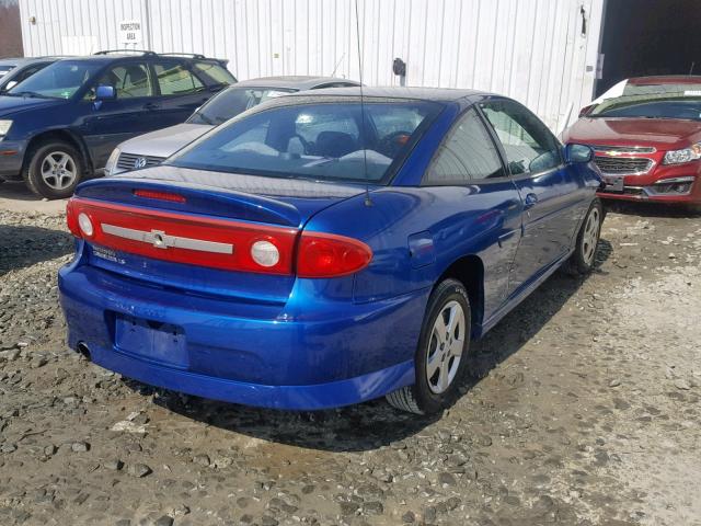 1G1JH12F947155866 - 2004 CHEVROLET CAVALIER L BLUE photo 4