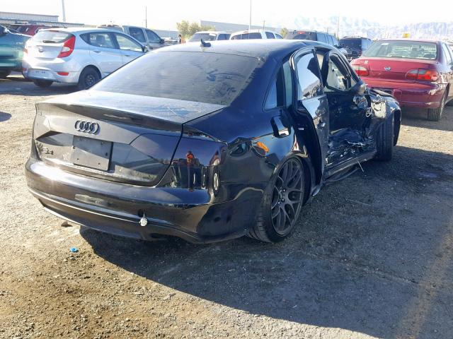 WAUKGAFL3BA134149 - 2011 AUDI S4 PRESTIG BLACK photo 4