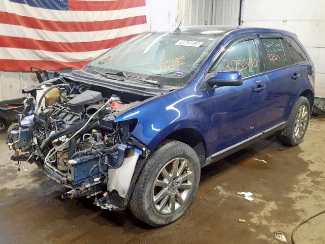 2FMDK4JC8EBB40391 - 2014 FORD EDGE SEL  photo 2