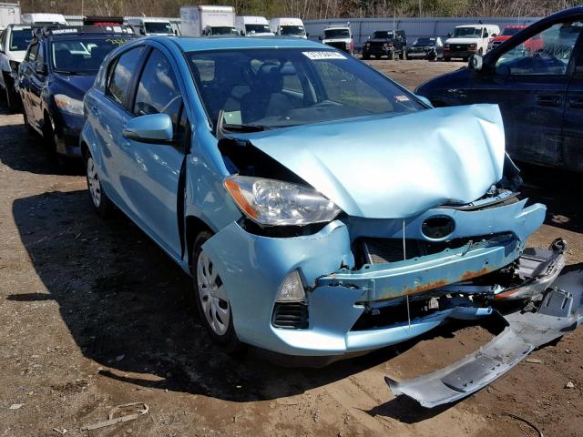 JTDKDTB37E1061675 - 2014 TOYOTA PRIUS C TURQUOISE photo 1