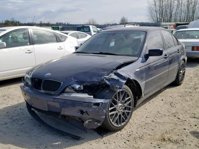 WBAEV53424KM05321 - 2004 BMW 330 I BLUE photo 2