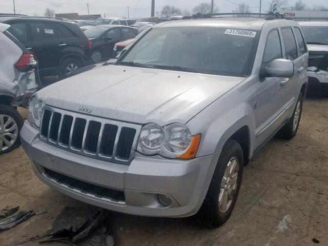 1J8HR58PX9C512490 - 2009 JEEP GRAND CHER SILVER photo 2