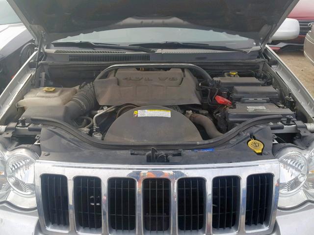 1J8HR58PX9C512490 - 2009 JEEP GRAND CHER SILVER photo 7