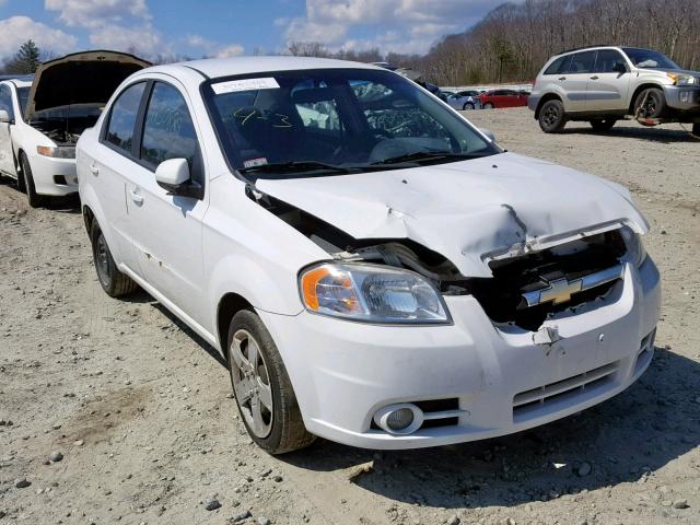 KL1TG5DE1BB115930 - 2011 CHEVROLET AVEO LT WHITE photo 1