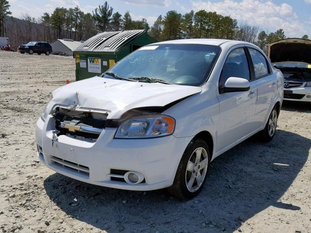 KL1TG5DE1BB115930 - 2011 CHEVROLET AVEO LT WHITE photo 2