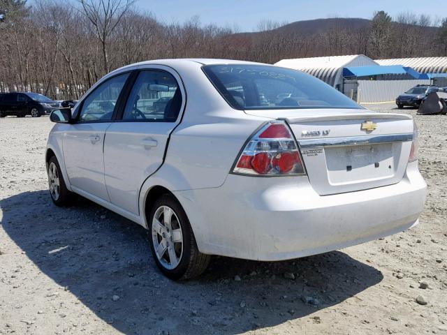 KL1TG5DE1BB115930 - 2011 CHEVROLET AVEO LT WHITE photo 3