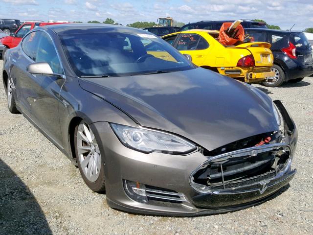 5YJSA1E25FF104841 - 2015 TESLA MODEL S ყავისფერი ფოტო 1