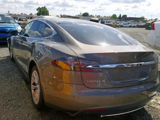 5YJSA1E25FF104841 - 2015 TESLA MODEL S ყავისფერი ფოტო 3