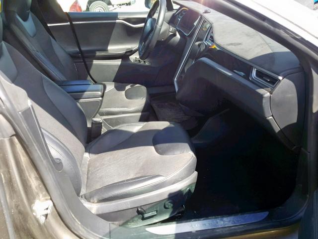 5YJSA1E25FF104841 - 2015 TESLA MODEL S ყავისფერი ფოტო 5
