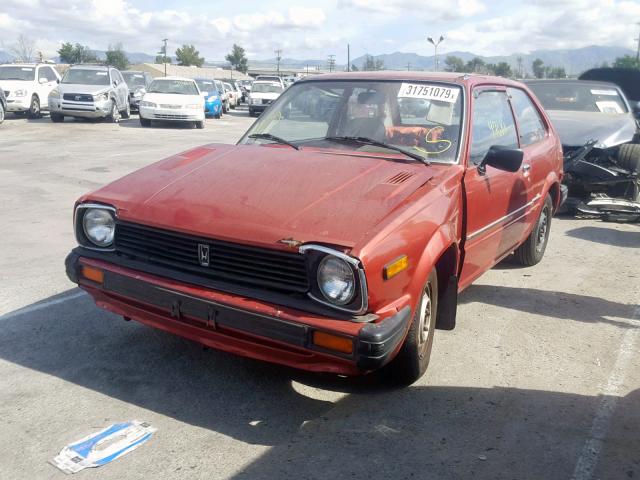 SRC1036353 - 1980 HONDA CIVIC 1500 RED photo 2