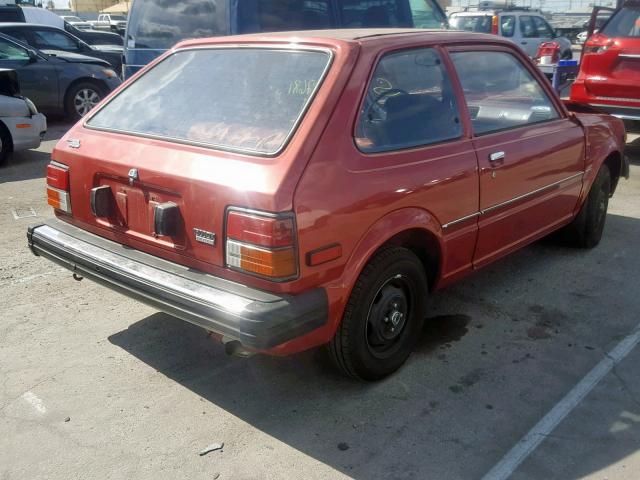 SRC1036353 - 1980 HONDA CIVIC 1500 RED photo 4